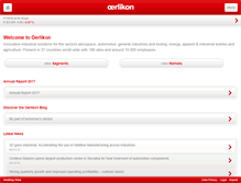 Tablet Screenshot of oerlikon.com